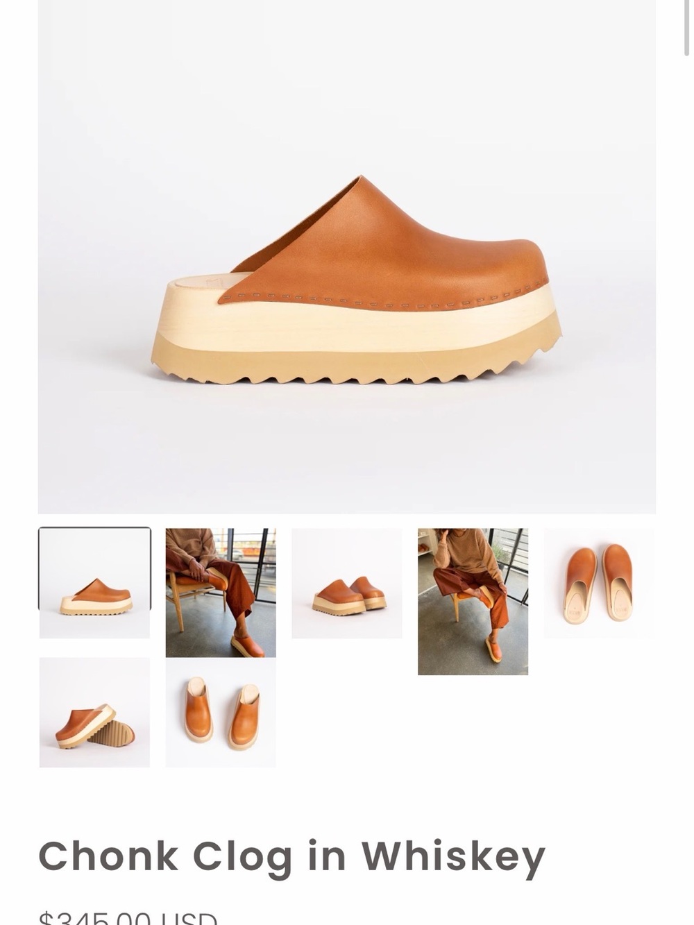 BRYR ORANGE CHONK CLOG